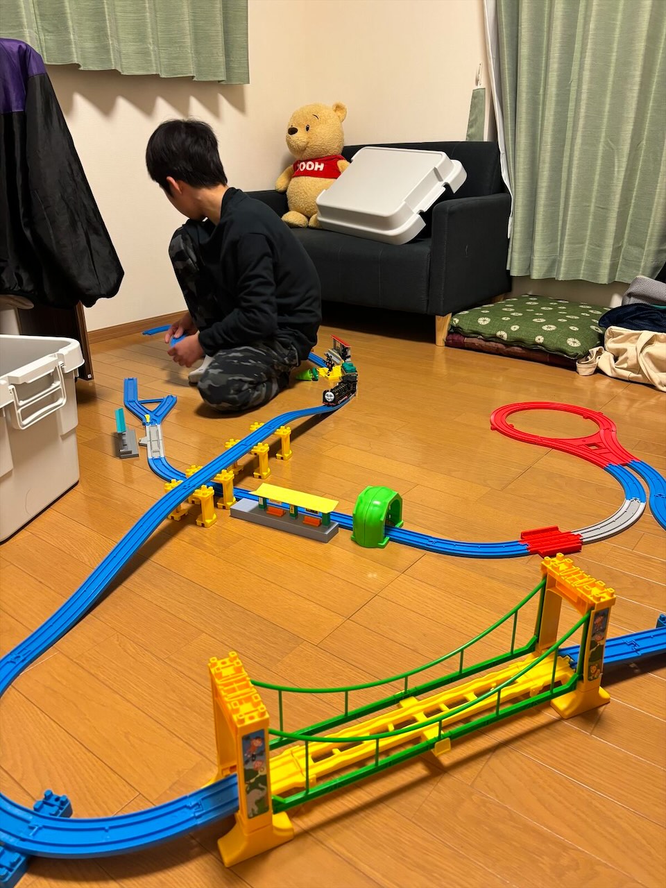 プラレールで遊ぶ時間